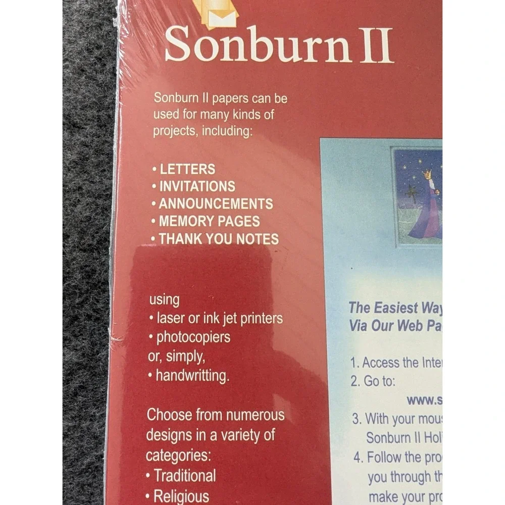 Sonburn‎ Computer Print Paper 100 Sheets Christmas Tree Ornaments Bourder 8.5x11